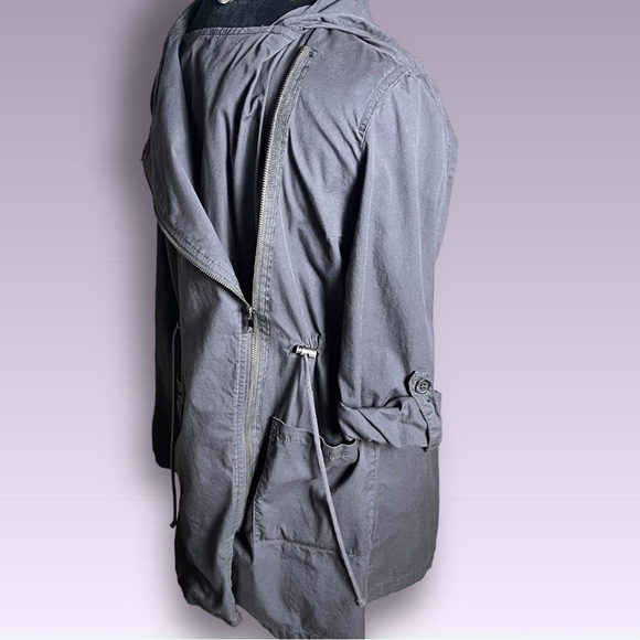 SUPPLIES by Unionbay Lightweight Grey Moto Jacket Convertible Sleeve Size Large - Picture 13 of 14